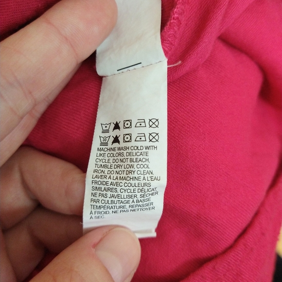 🌹Lucky Brand Aztec Boho Embroidered Pink Top XS - Picture 5 of 6